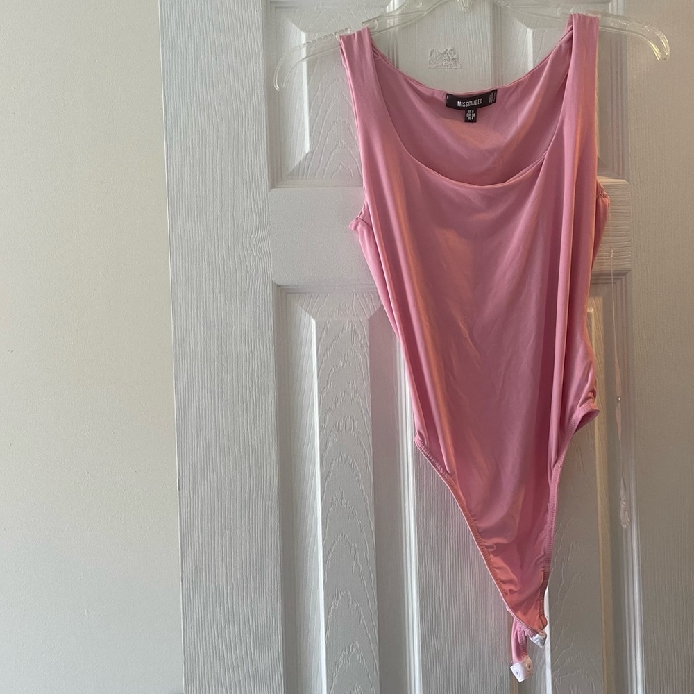 Missguided Pink Bodysuit